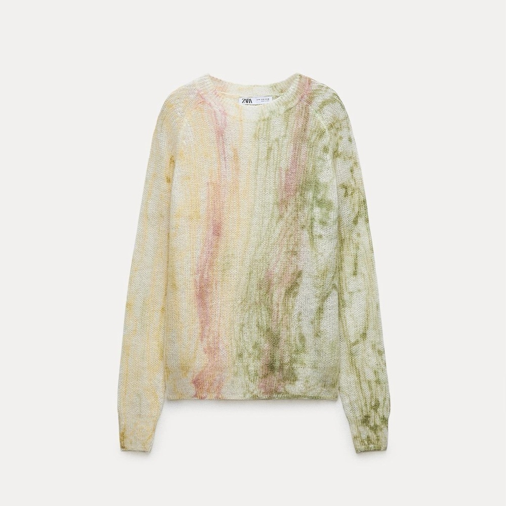 Zara Multicolor Sweater - Green, Pink, Yellow